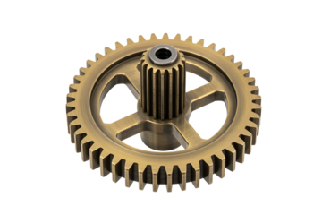 Gold colored gear mechanism
