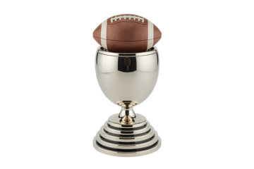 Football trophy display