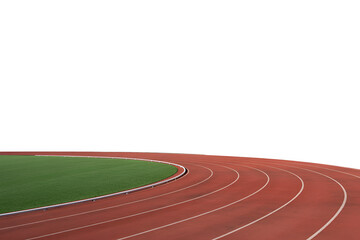 Empty athletic track