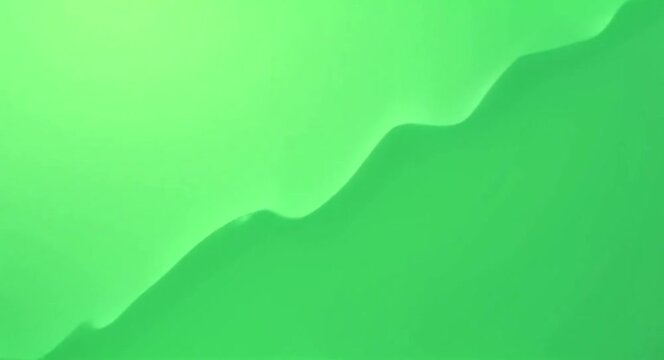 Abstract Smooth Green Wave Motion Background with Soft Gradients
