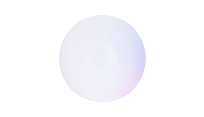 White, glowing orb set against a stark black background