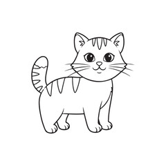 Obraz premium vector illustration of a cat