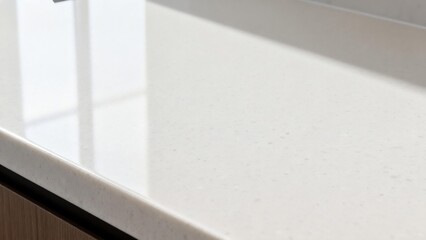 Obraz premium Ultra-clean polished white quartz texture with faint micro-speckles