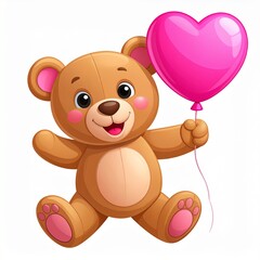 Obraz premium teddy bear with heart