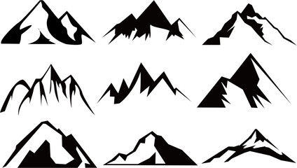 Fototapeta premium vector illustration of a mountain landscape