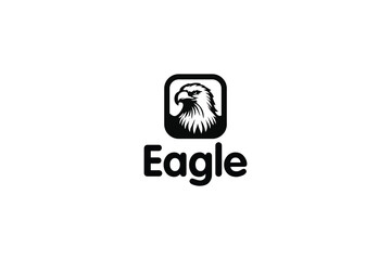 Simple eagle logo design concept