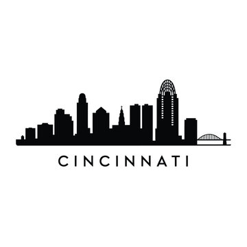 Cincinnati skyline illustration a modern cityscape with iconic buildings