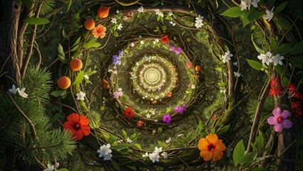 A Christmas Tree Built from Colorful Dreams