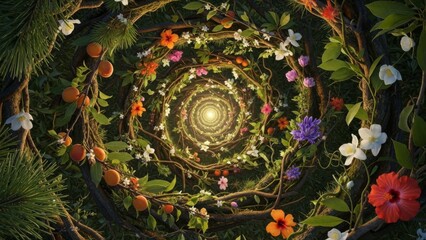 A Symphony of Colored Balls in Holiday Form