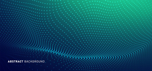 Digital technology futuristic internet network connection dark black background, green abstract cyber information communication, Ai big data science, innovation future tech line illustration vector 3d