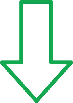 Green down arrow Vector