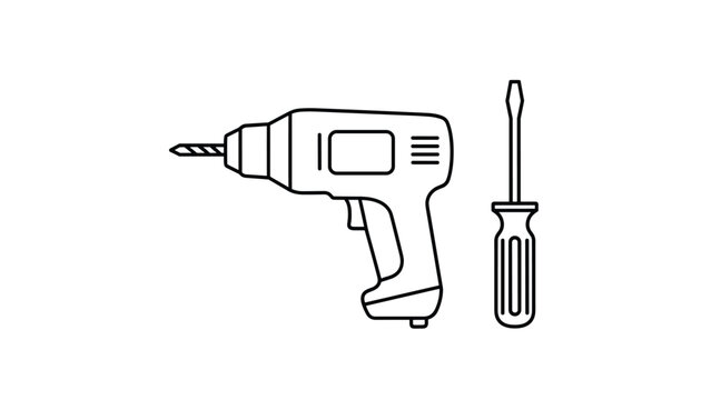 Electric drill and screwdriver for home improvement projects, Generative AI. - Powered by Adobe