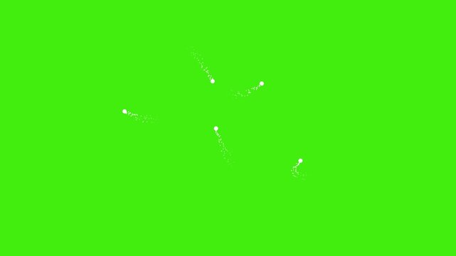 Magical Fireflies Animation on Green Screen | Glowing Night Bugs Flying | Enchanted Forest Sparkle VFX Overlay