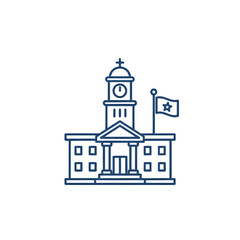 City Hall Icon &ndash; Government, Municipal Building & Public Administration Symbol (PNG)