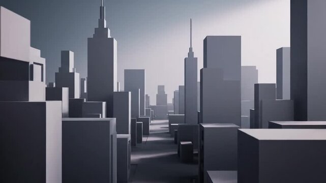 City skyscrapers