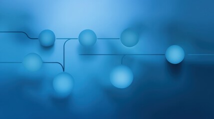 Abstract blue background with circular shapes and lines showcasing modern technology and innovation, ideal for digital presentations and creative projects