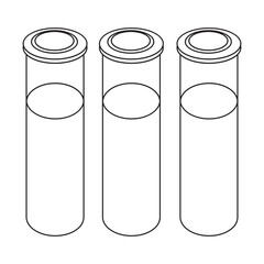Test Tubes line icon 