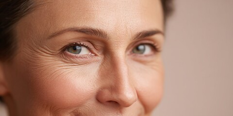 Captivating smile portrait of a woman in soft lighting close-up photography studio setting emotive expression