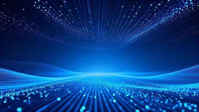 Abstract blue digital wave pattern