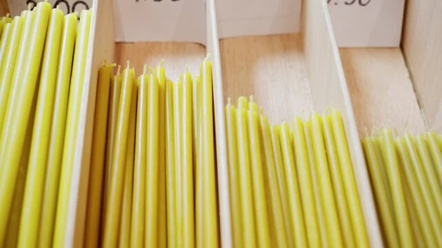 Yellow Pasta Display, Minimalist Composition Highlighting Surface Texture And Rustic Style, Arrangement Of Yellow Noodles In Wooden Container Emphasizing Tactile Details And Simple Aesthetic