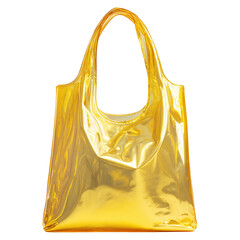 color shiny bag on transparent png background
