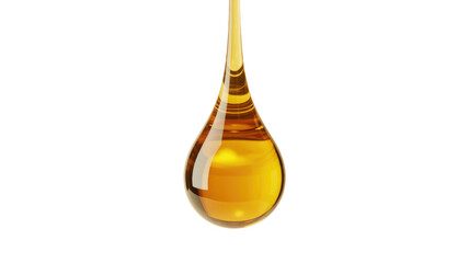 Honeycomb honey dripping isolated on transparent background