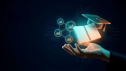 Idea, Learning, Success Digital Education and Business Growth Concept