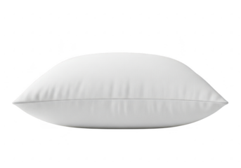 A white pillow isolated on transparent background