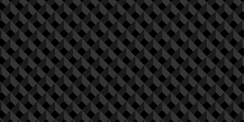 Naklejka premium Vector structure box minimal black abstract cube square wall texture. geometric tile hexagon mosaic wall grid wallpaper. minimal geometric block cube isometric mosaic texture background.