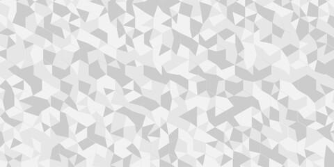 Abstract low polygon paper design. white and gray pattern square background. Geometric print composed of triangles. white triangle tiles pattern mosaic wallpaper background.