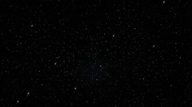 A high-quality illustration of a starry night sky with premium quality stars and a dark environment viewed from a distant perspective