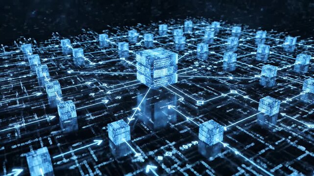 Decentralized Data Network Connecting Futuristic Blockchain Cubes