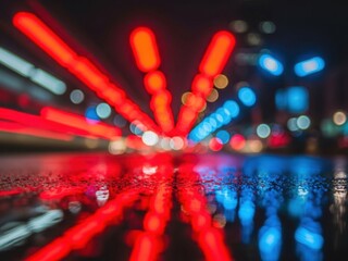 Abstract City Night Lights Bokeh