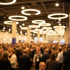 Blurred Crowd at Modern Event