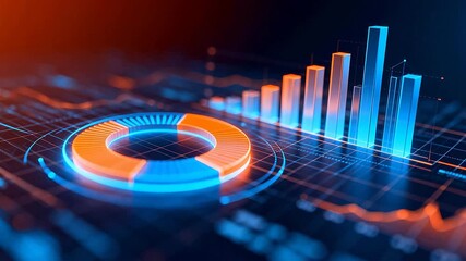 Digital financial data visualization - Powered by Adobe