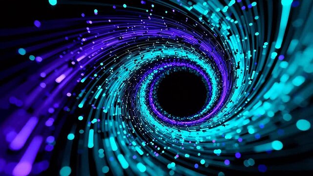 Colorful abstract spiral pattern