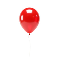 red balloon on white background
