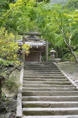 神社へと続く石階段