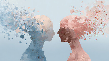 Fading Profiles of Heads with Scattered Abstract Fragments