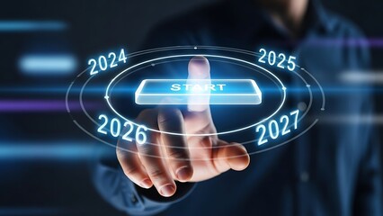 Fototapeta premium Initiating future planning across years