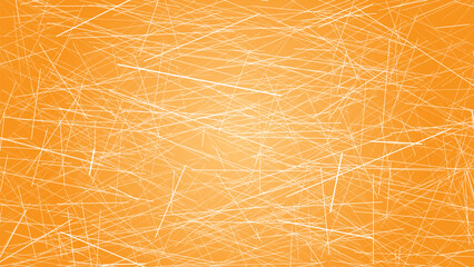 Obraz premium Abstract Orange Background with White Scribble Lines Texture
