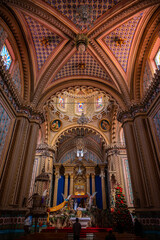 Obraz premium interior of the church of el carmen, michoacan