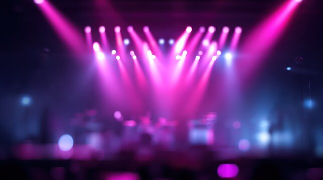 Stage lights blur