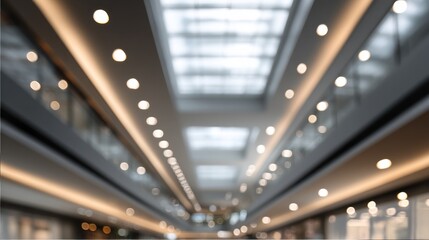 Mall interior blurred