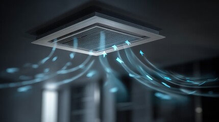 Ceiling vent airflow