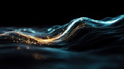 Abstract digital waves