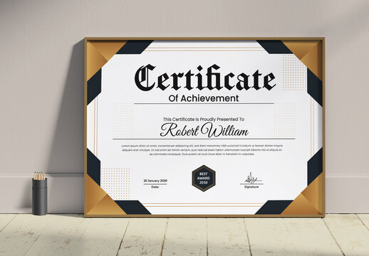 Certificate Design Template