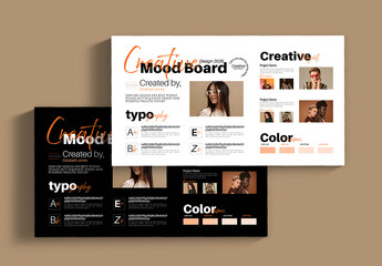 Creative Mood Board Layout Design