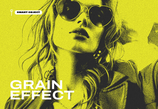 Grain Photo Effect Template