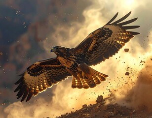 Majesty in Flight　hawk